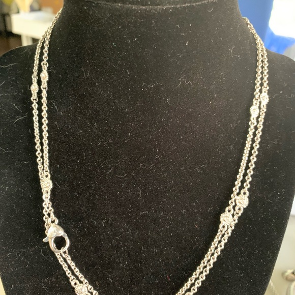 Judith Ripka necklace silver - Picture 4 of 5